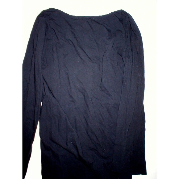 Womens 6 New NWT L'Autre Chose Italy Designer Top Black 42 Long Sleeve Cotton - Picture 4 of 4